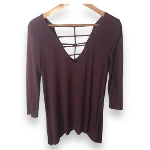 Plum Burgundy Strappy Top